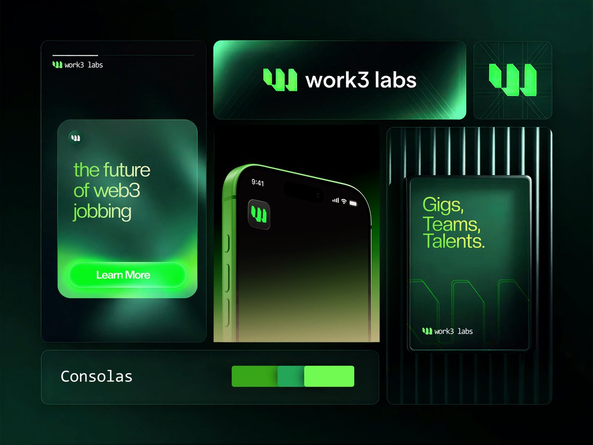 I recently got to work on the logo and visual identity for Work3 labs, a Web3  jobbing platform in the build.

It took long drags of sketching, more sketching and refining until something actually worked.
 What's your thought? 

DM's open for hire. 
GM! Stay Jiggy.