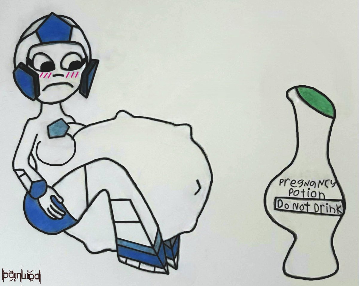 Loombird1's tweet photo. Request: "Sports" Drink

A requested drawing by Pompompaddler: https://t.co/rGAjCyJCC7 who requested a Hyperpregnant Kikmee from Transformers Botbots accidently drinking a Pregnancy Potion. https://t.co/yLbHk9At2i