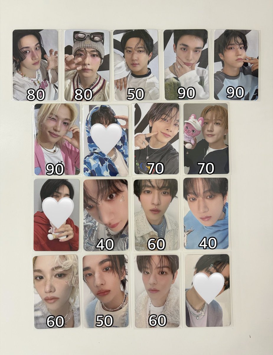 - พร้อมส่ง wts -
บังชาน ลีโนว ชางบิน ฮยอนจิน 
ฮัน ฟิลิกซ์ ซึงมิน ไอเอ็น

💌 ค่าส่ง 25.-
บางเมมมีหลายใบ สนใจ dm ได้เลยค่ะ🫶🏻
#ตลาดนัดstraykids #ตลาดนัดเด็กหลง