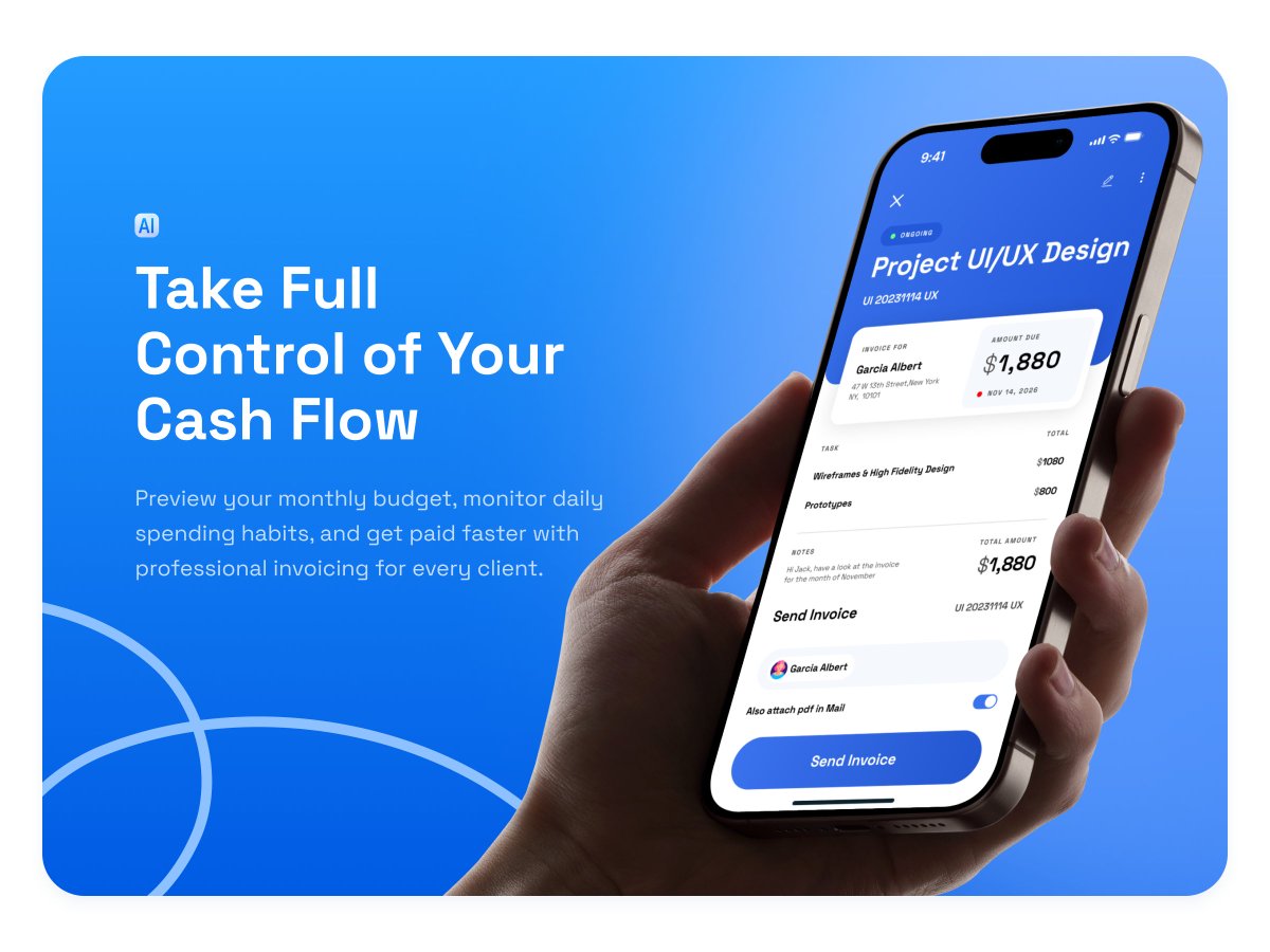 airzonagency's tweet photo. 💼 Smart Invoice AI-Powered Finance App
Explore https://t.co/RLvItR3hZj
#FinanceApp #InvoiceApp #CashFlowManagement #FintechUI #MobileAppDesign #UIDesign #UXDesign #DashboardUI #InvoiceDesign #BusinessApp #SaaSDesign #MobileUX #ProductDesign #Fintech #AppInterface https://t.co/kcBD4FBK9t