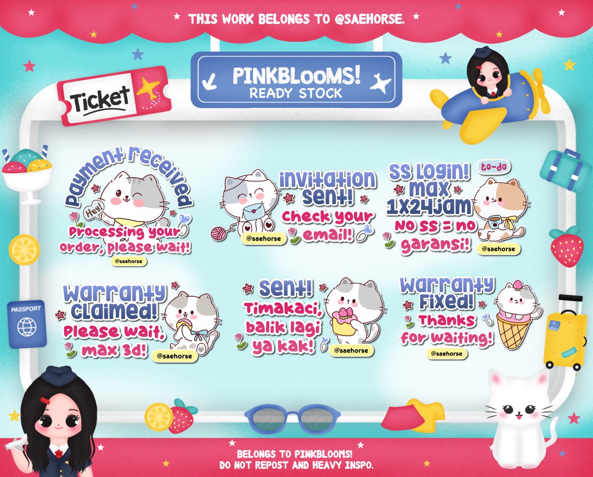 𓈀 ׁ₊ ◌ 🎀 help retweet? tysm 🛬 ⌲

୨୧ 💭 ⑅ hemlO’ 𖠗 ⭐️🥣 𓐍 we are now ready for take —off╰╮🍀 please cross check my new Sticker Pack (6) ♡︭ bisa kamu miliki dengan harga IDR. 20.000 🧁 ミ Avail Retext ! ꕀ 👛 ⟡

𖦹 . . ꒰ 💌 ꒱ #zonauang #zonaba ⊂⊃ 🌸 ៶៲៸