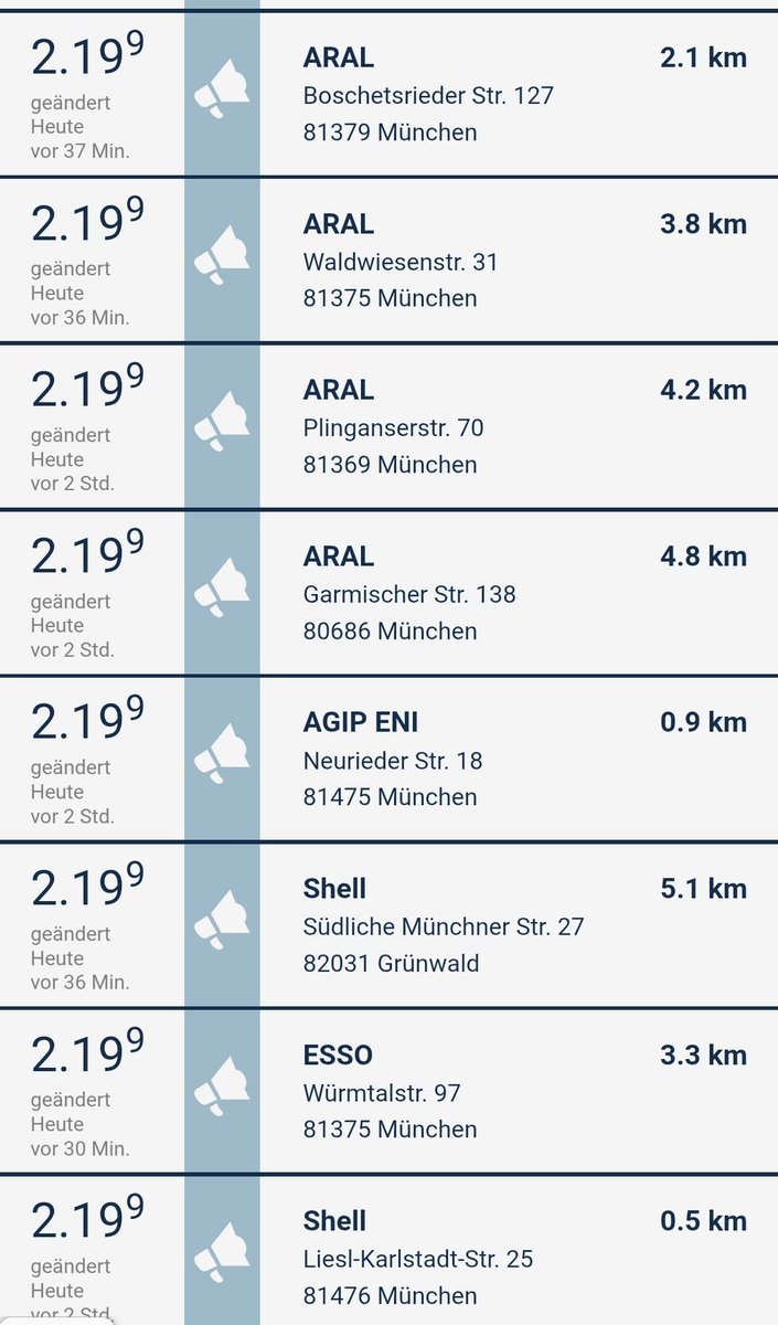 Diesel-Preis aktuell.

Wer jetzt noch einen Diesel kauft, dem ist nicht mehr zu helfen.

Wer zuhause laden kann, zahlt für 100 Kilometer mit dem E-Auto nur 5 Euro (Eine kWh Strom kostet bei Neuvertrag 25 Cent).