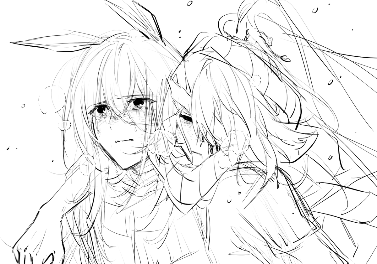 Cssw23290175's tweet photo. I read something painfully sad so I drew it https://t.co/hR2GryfEk7