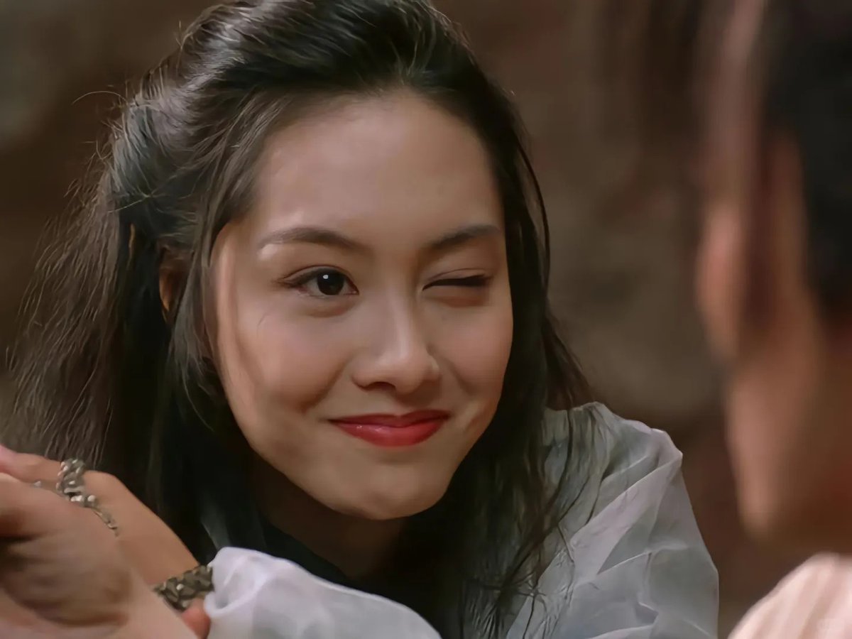 jinchenyyds's tweet photo. the way athena chu invented winking in A Chinese Odyssey Part Two: Cinderella (1995) https://t.co/MRTJtkq172