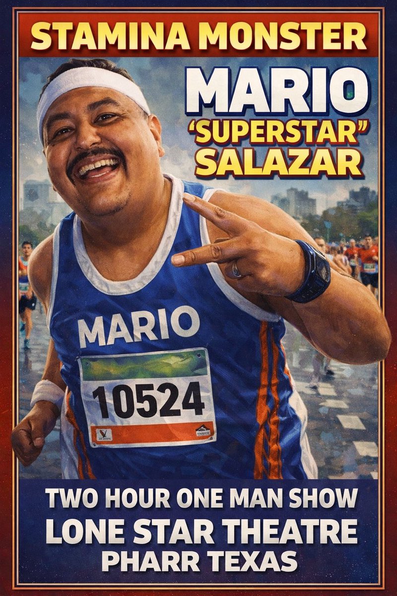 SuperStarcomedy's tweet photo. This is big for me #RGV  March 14th my first ever One Man Two Hour Show. So many laughs!! #StandupComedy #LiveCommentary and Huge Surprises #PharrTexas #LoneStarTheatre https://t.co/XYieIjakoO