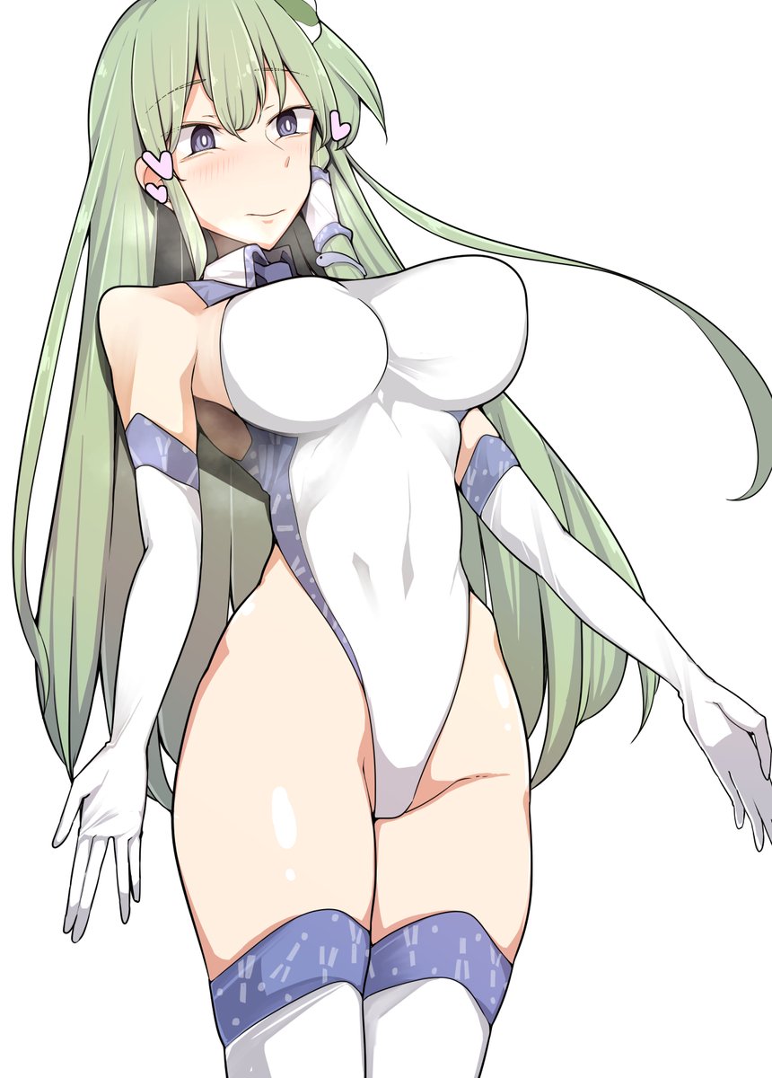 競泳水着ニーハイロンググローブ早苗 