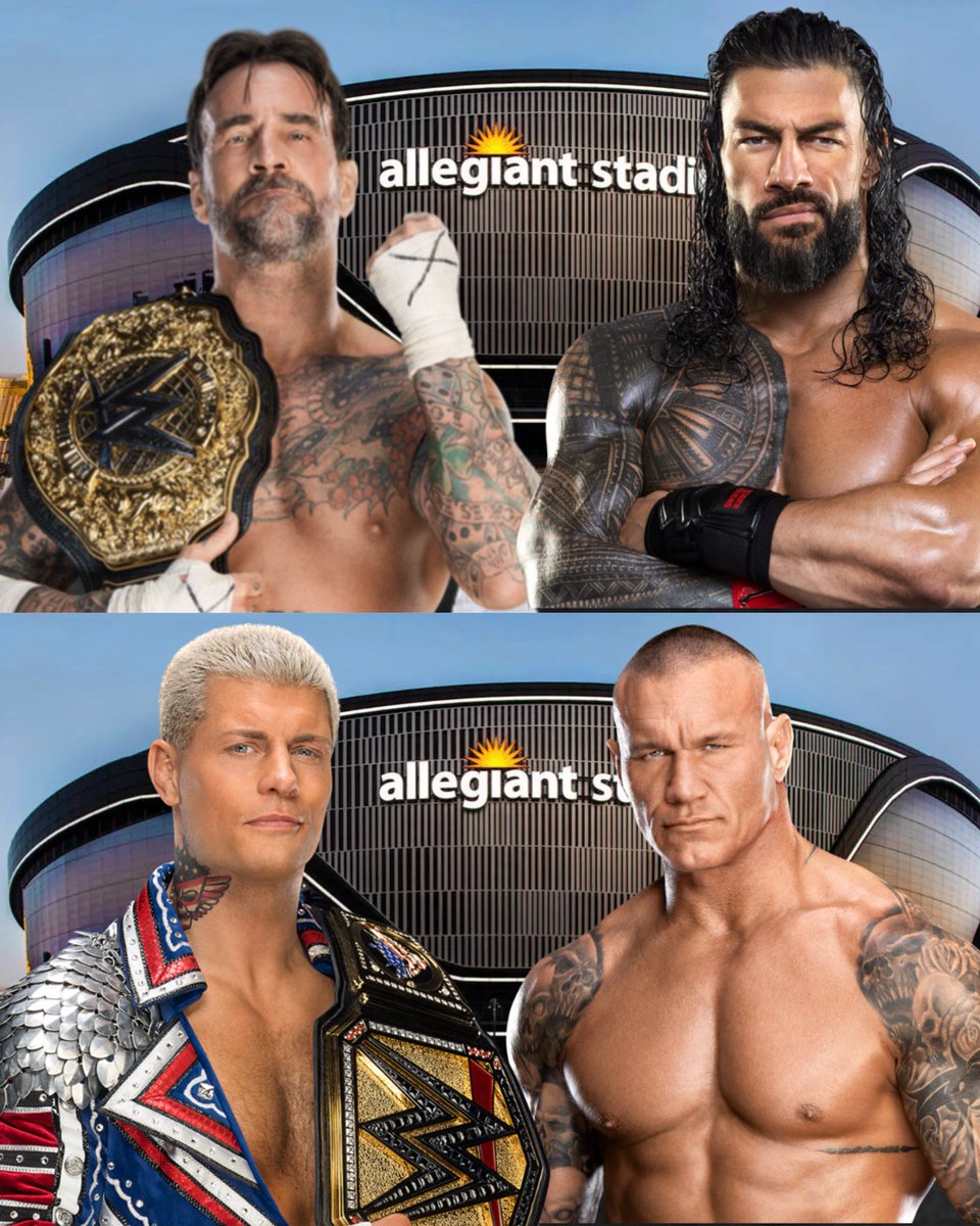 _JeffMeacham's tweet image. With #SmackDown now in the books, whatever else you read from whatever source you have, THIS is what is official for #WrestleMania Weekend as of now 

World Heavyweight Champion @CMPunk defends against #RoyalRumble winner @WWERomanReigns

Undisputed WWE Champion @CodyRhodes