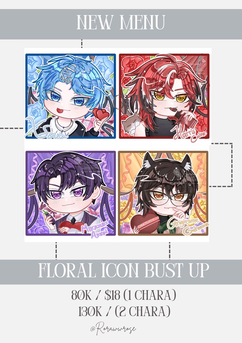 rorawwrose's tweet photo. [Rt and Like are appreciated]

Hello, I'm open commission  for IDR 🇲🇨 and International (on VGen) 
Link VGen (USD): https://t.co/lXnzPgjB4Y

For IDR you can DM me or contact me by Discord (Roraww) or IG (Roraawww), Thank You!
#artidn #VGenComm #commissionopen #chibi #commission https://t.co/W2ZtFonW4V