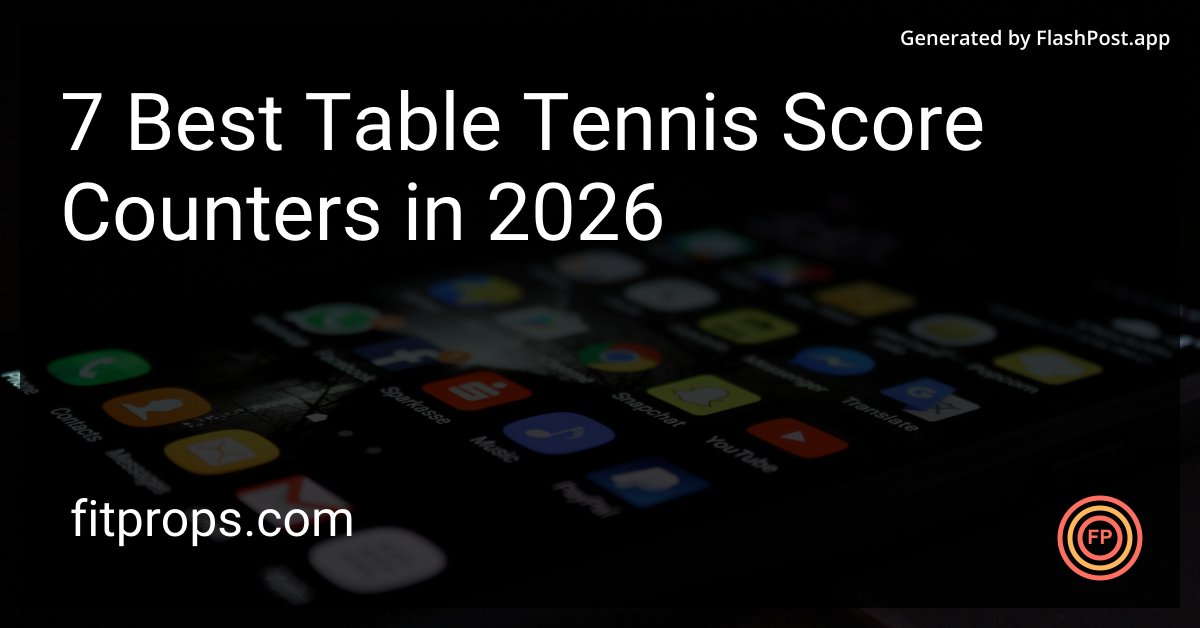 JordanKEurope's tweet image. Can you believe there's a score counter you can control with voice commands? 2026 tech for the win! 📢

Source: fitprops.com/blog/best-tabl…

#GadgetTrends #SmartHomeTech #PingPongLife #TrendingTech #tabletennis #tennis