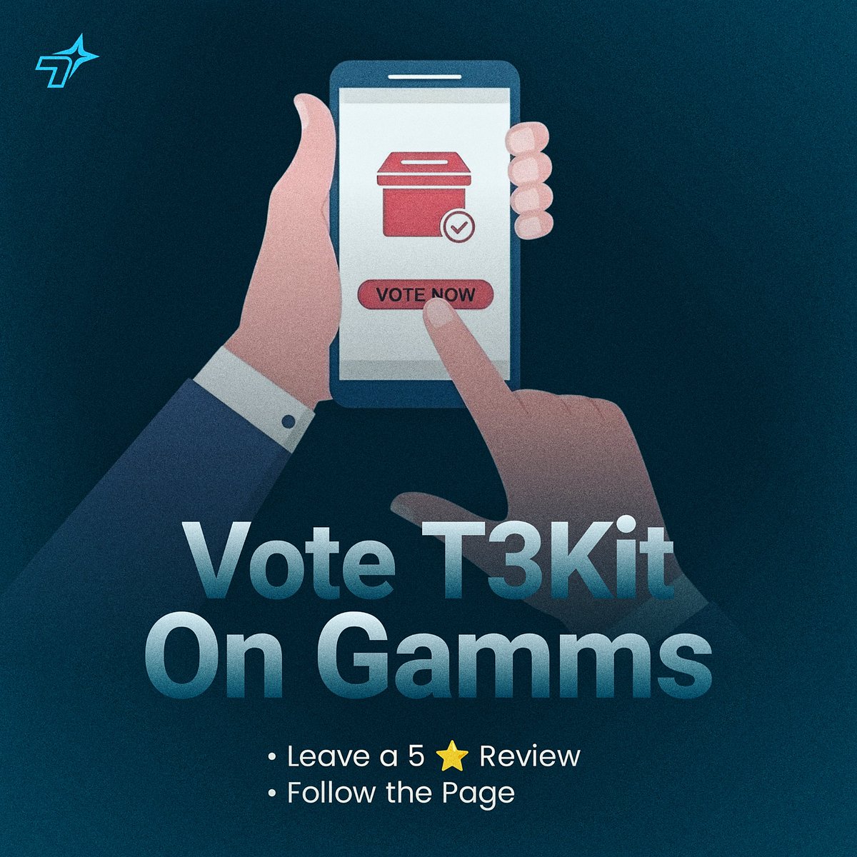Kitizens, we need your support.

T3Kit just got approved for Spotlight on <a href="/GammsApp/">GammsApp</a>

Now it’s time for the community to push it up the rankings.

You can vote up to 3 times daily for free, and every vote helps more people discover what we’re building for Web3 learners.
If you