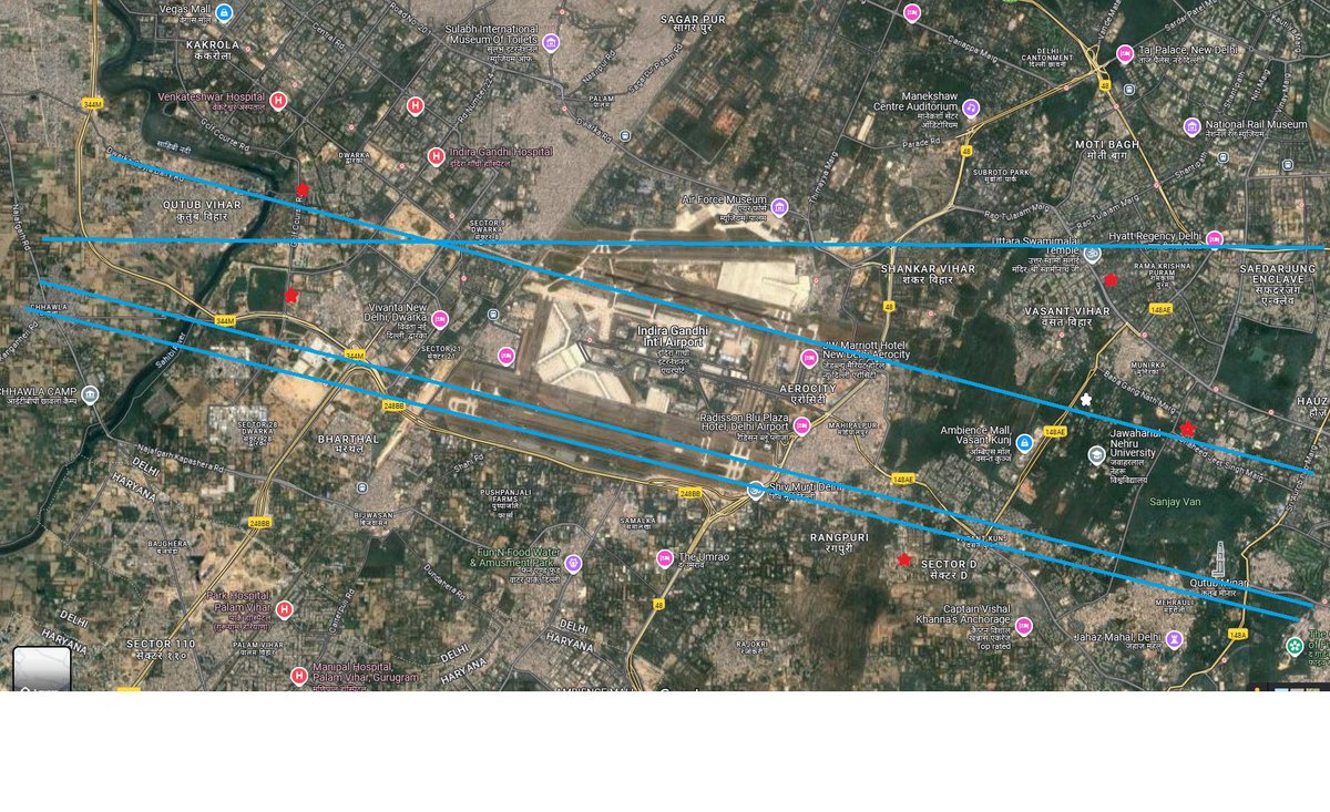 anil0420's tweet photo. It’s not limited to Bihar in #GNCTDelhi can you imagine @moefcc @dgca & @iitdelhi certifying existence of non existent #Noisemonitoringyerminals #NMT by @DelhiAirport and certify compliance. @icao what are you doing? 5 #NMT installed outside #flightpaths to measure #ambientnoise on 16 #flightpaths