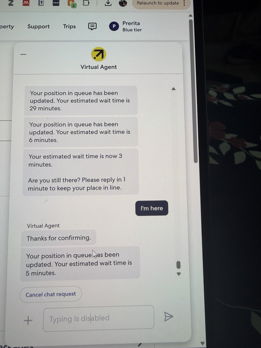 thejas_babu's tweet photo. @ExpediaHelp Another comical thing, Expedia made us wait 29 minutes, but expect a reply within 1 minute or the chat gets closed 🤷‍♂️ https://t.co/d14B8GjiJo