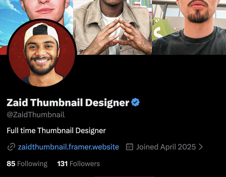 Zaid Thumbnail Designer tweet media