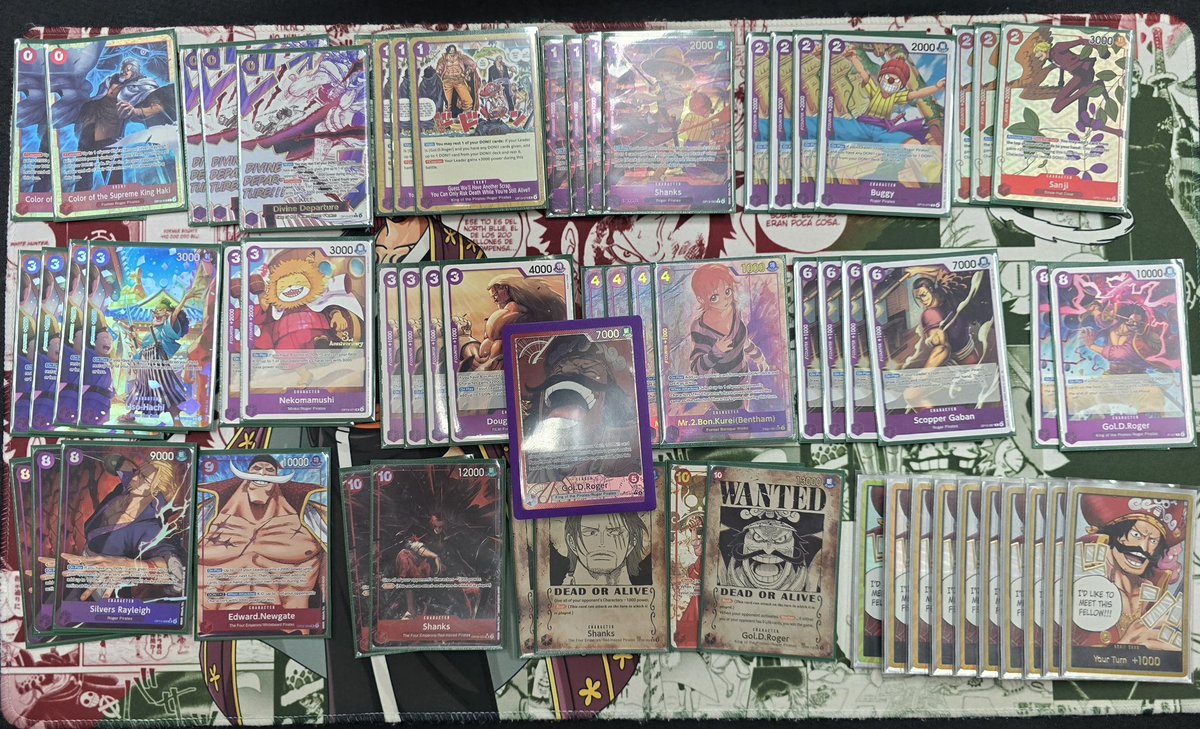 TSV_StrawhatTCG's tweet photo. Went 3-2 at locals today with Roger. I really enjoy this deck and will try get the videos uploaded this week of the gameplay. 

#OnePieceTCG #OPTCG #KingofThePirates https://t.co/OXT6BmUfnp