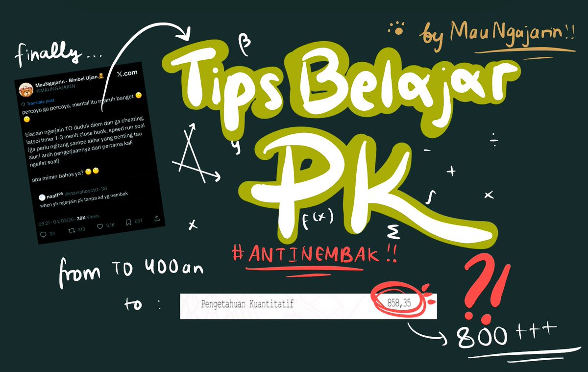 MauNgajarin - Bimbel Ujian🧸 tweet media