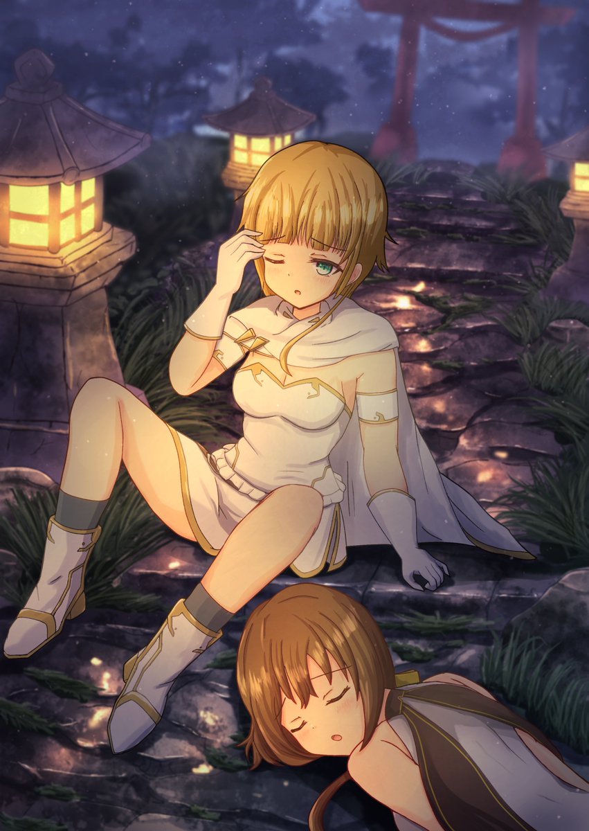 Tuscan_v8's tweet photo. 異郷の灯🕯️⛩️
#イラスト #OC https://t.co/BtSOvvrZiQ