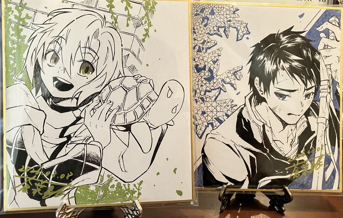 色紙描きました。700円で頒布します。 よろしくお願いしますー