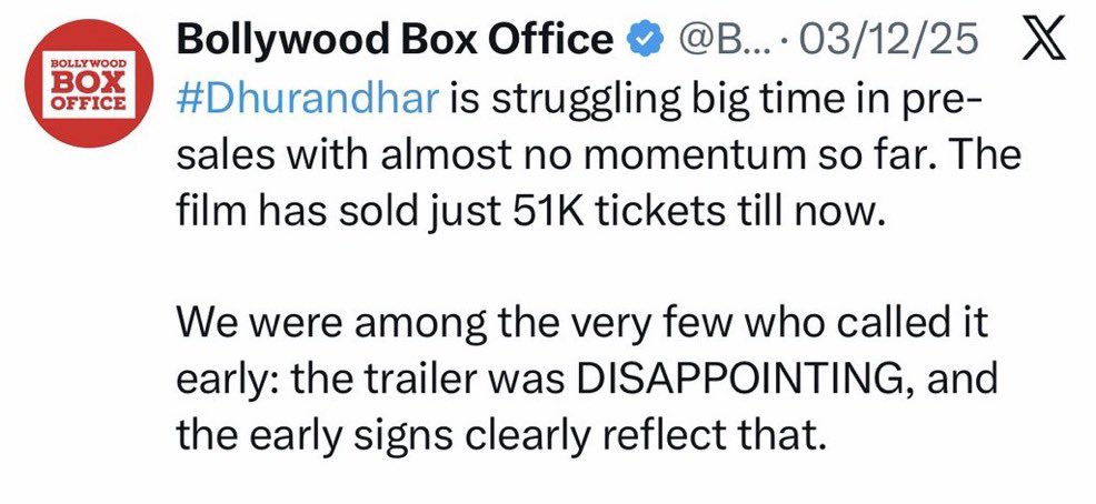 Meanwhile, this handle before Dhurandhar 😭😭