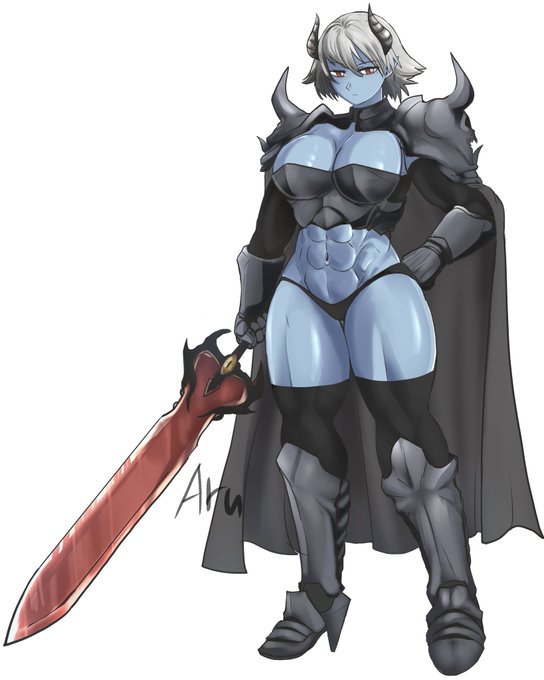 新しいのと昔の比較! 設定は元日本人が異世界で魔族TSした姿