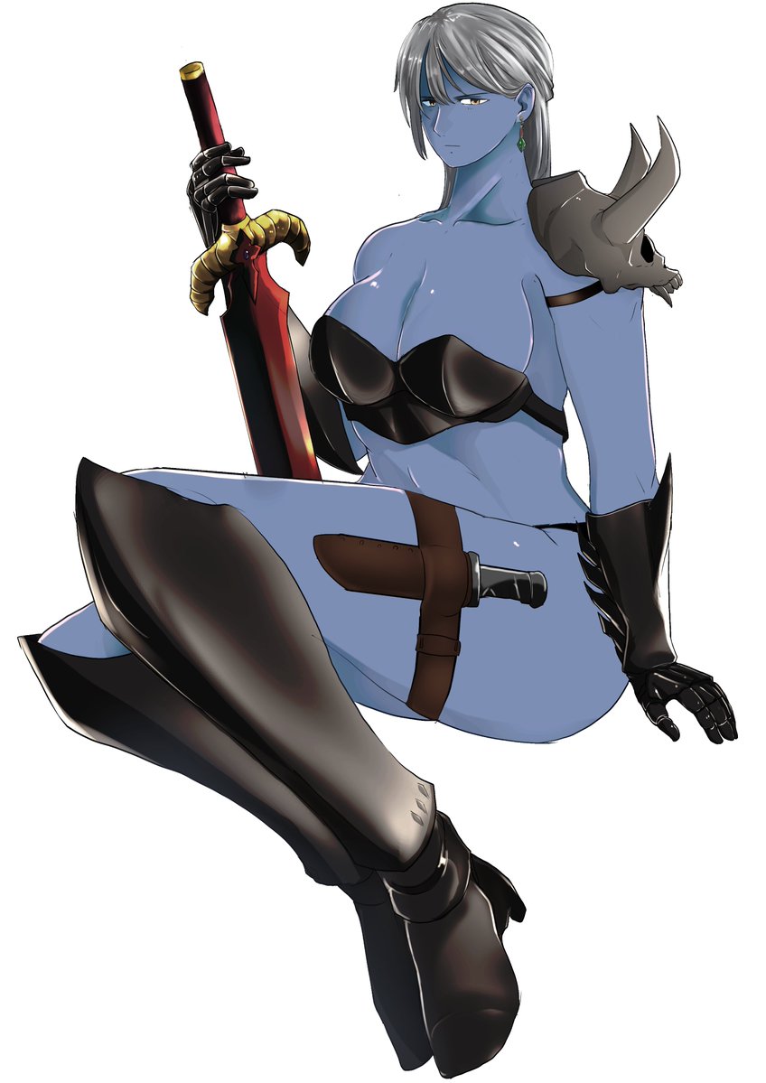 新しいのと昔の比較!
設定は元日本人が異世界で魔族TSした姿 