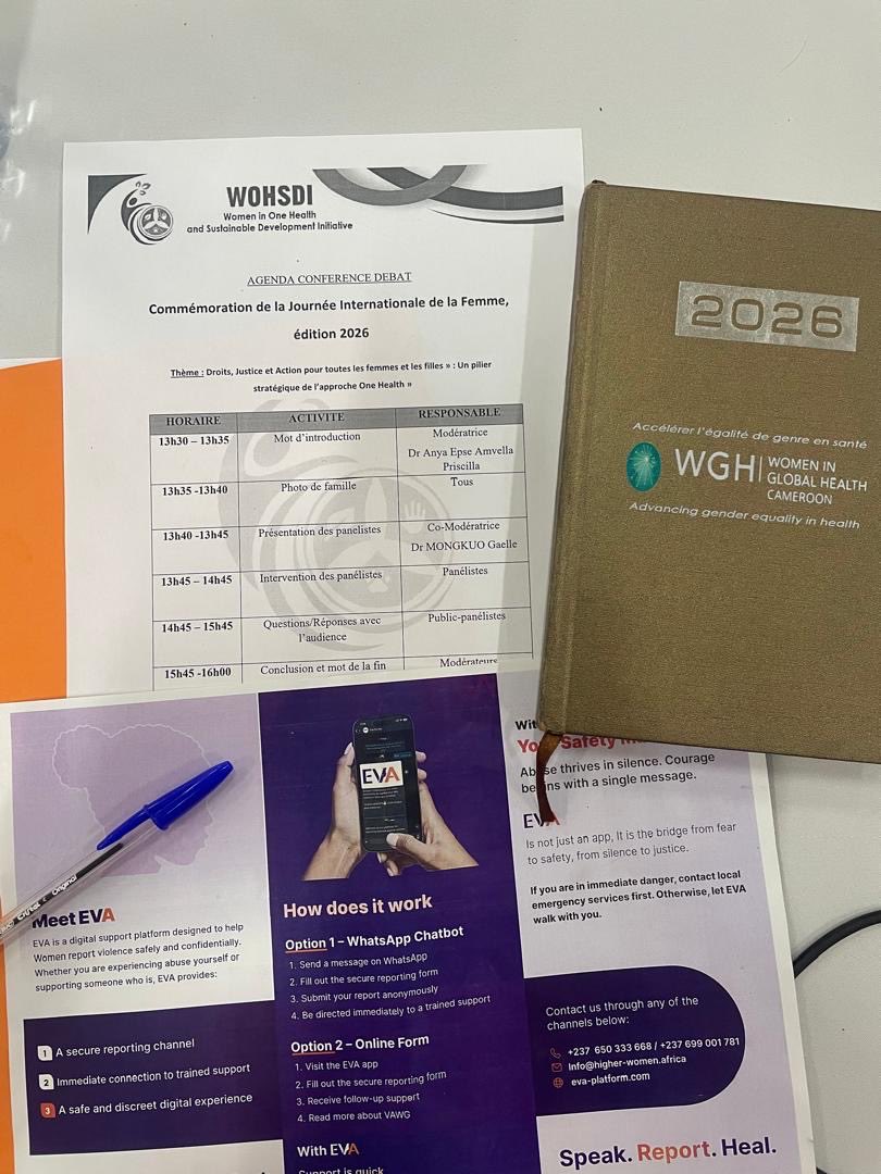 WGHCameroon's tweet photo. #IWD 2026
In the spirit of solidarity and collaboration to achieving the common goal of #ImprovedHealthOutcomes for women and girls,
@WGHCameroon participated in a round table discussion organized by the Women in One Health and Sustainable Development Initiative (#WOHSDI)
🧵 https://t.co/UvV5gszPbN