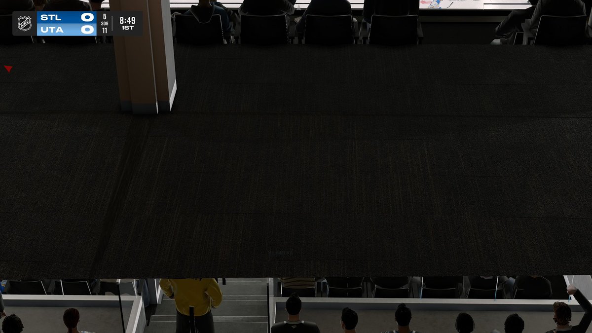 briantippets's tweet photo. @EASPORTSNHL You guys planning on ever fixing Utah’s camera problem on PS5? What a joke. Puck comes into the “down” zone and the camera drops behind the crowd. It’s unplayable. Been like this for weeks. Do something. https://t.co/6aCvU3cOQ9