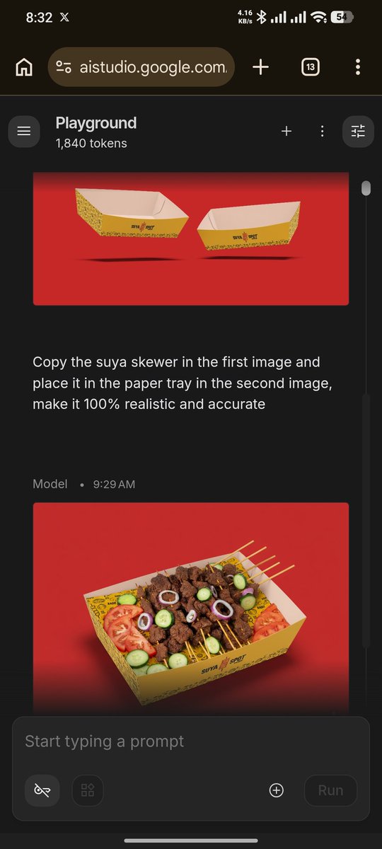 OlorunsogoOlug's tweet photo. These two images (first and second slide) plus the laziest of prompts 😂 (third slide) gave me this (last slide). https://t.co/ESnVy0BeH7