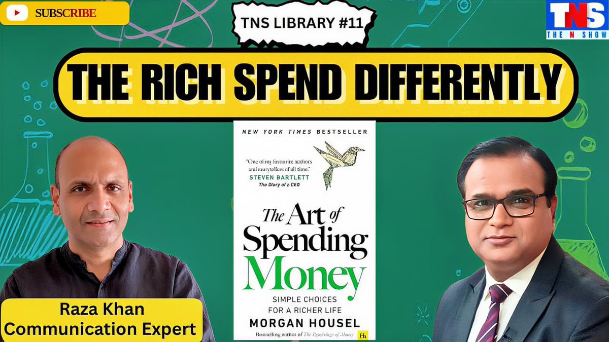 Why We Spend Money on the Wrong Things | Money, Happiness &amp; The Art of Spending
New Book, New Show at #TNSLibrary <a href="/raza786_khan/">Raza Khan</a> 
<a href="/morganhousel/">Morgan Housel</a> #TheArtOfSpendingMoney 

youtu.be/yvPJewMhSMw