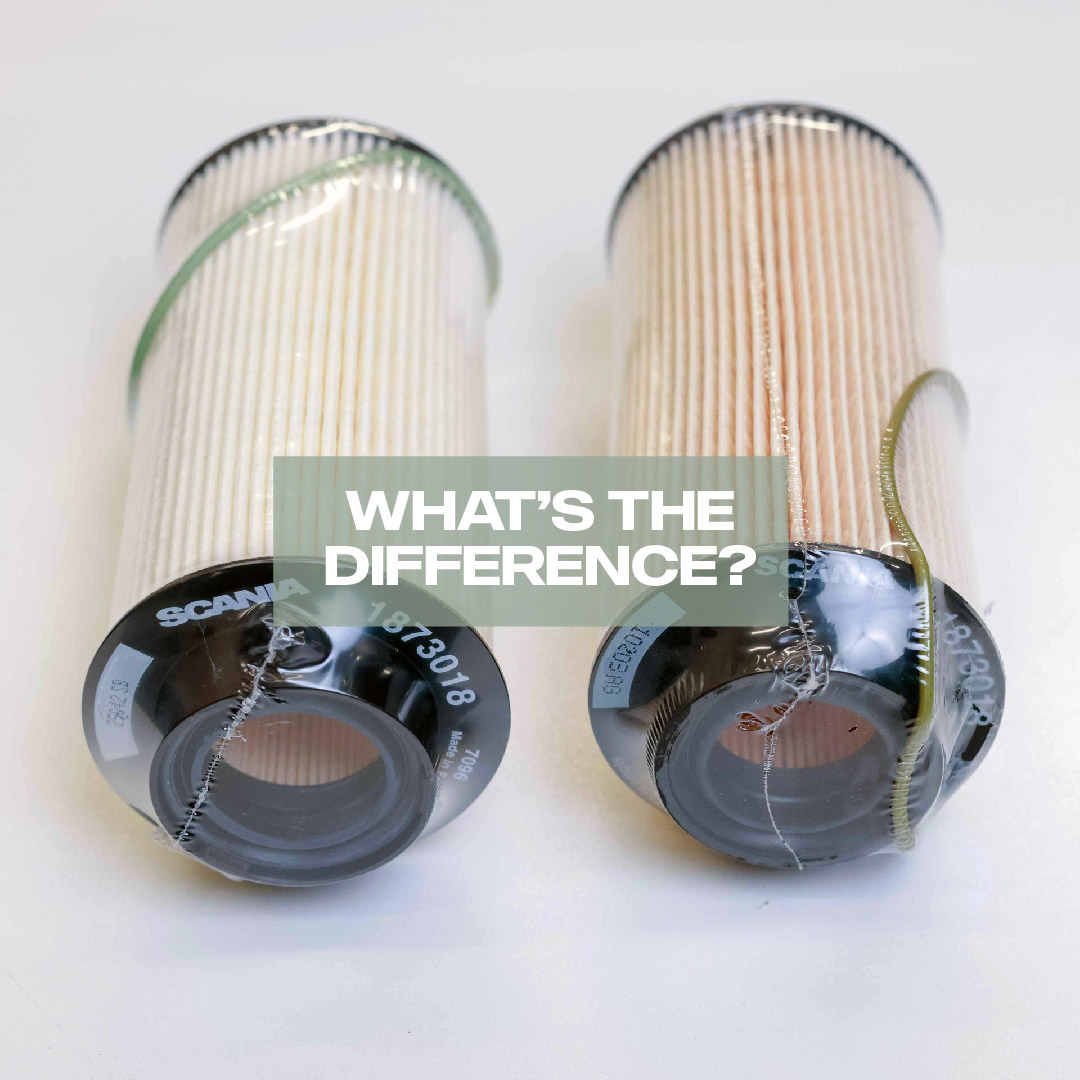 ScaniaEA's tweet photo. Are you saving today or paying tomorrow?

They may look identical. But minor savings on non-genuine parts can lead to major setbacks in performance, reliability and uptime.

Filtration quality, fit and material integrity determine how well your engine is protected over time.

Learn how to identify genuine Scania parts:
https://t.co/71akCWJm38

Only our branches in Kenya are authorised resellers of genuine parts. Find your nearest branch:
https://t.co/lXc6uTkup0
