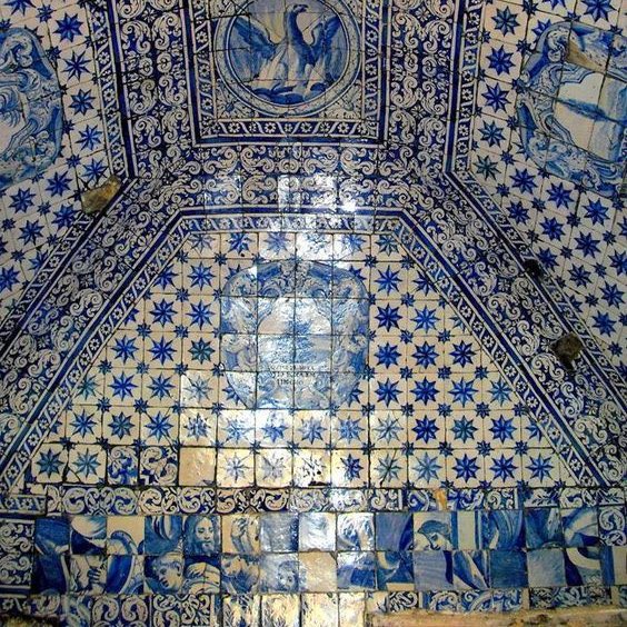 Interior of Memory Hermitage, built by the order of the knight Dom Fuas Roupinho in 1182, Portugal.