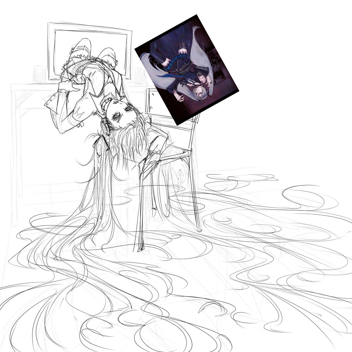 Saepoid's tweet photo. i love drawing hair https://t.co/oCuIy951G3