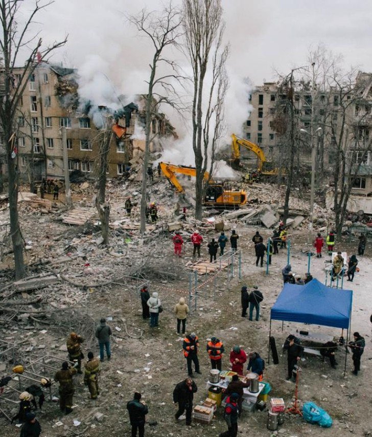 This photo was taken this morning in a residential area of Kharkiv. You know… before the events in the Middle East, there was a sense of certainty that maybe, sooner or later, everything would work out. But it’s like a chain reaction. The world is spinning out of control,