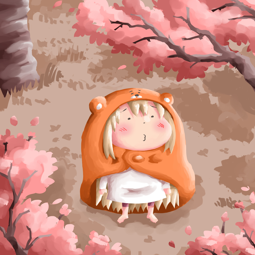 もうすぐ春ですね！　＃干物妹　＃うまるちゃん