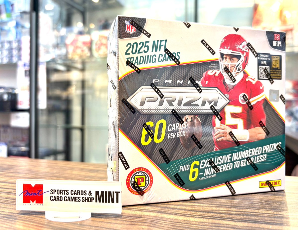 【🎊🎊新商品入荷情報🎉🎉】

🏈2025 PANINI PRIZM FOOTBALL HOBBY INTERNATIONAL🏈

PANINI社最も愛されているブランドの1つ、「プリズム」の2025年ホビーインタナショナル版の公式NFLアメフトカードが登場！✨
インタナショナル版限定パラレルカード収録！✨
詳細はこちら⇒tradingcardjournal.com/2026/02/%e3%80…