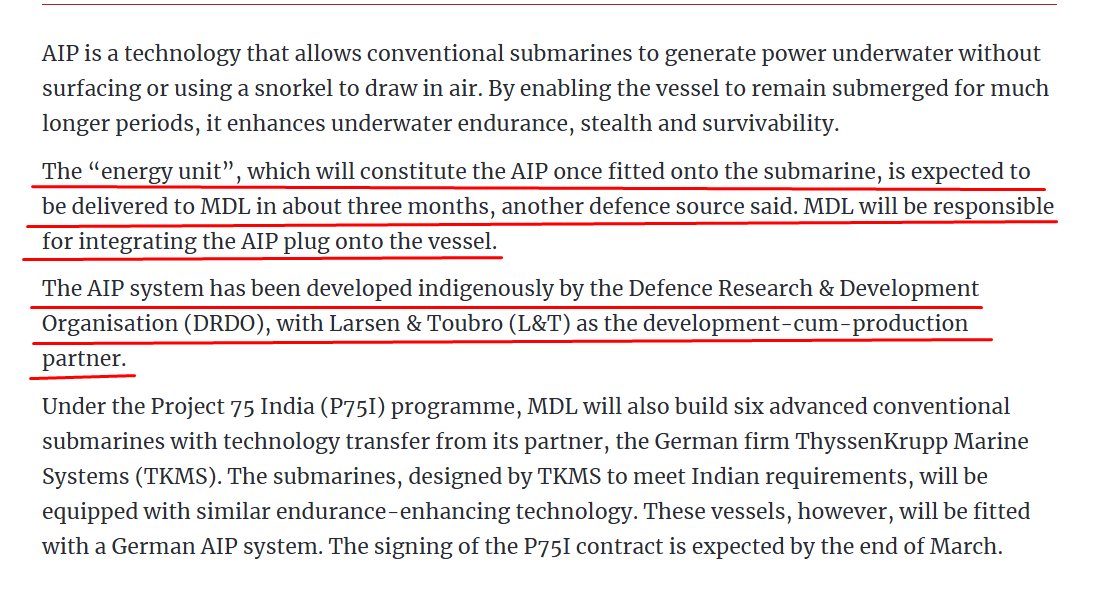 officialTatya_1's tweet photo. DRDO's AIP in Indian Navy's Submarines. #Kalvari https://t.co/iShAaEJ37A