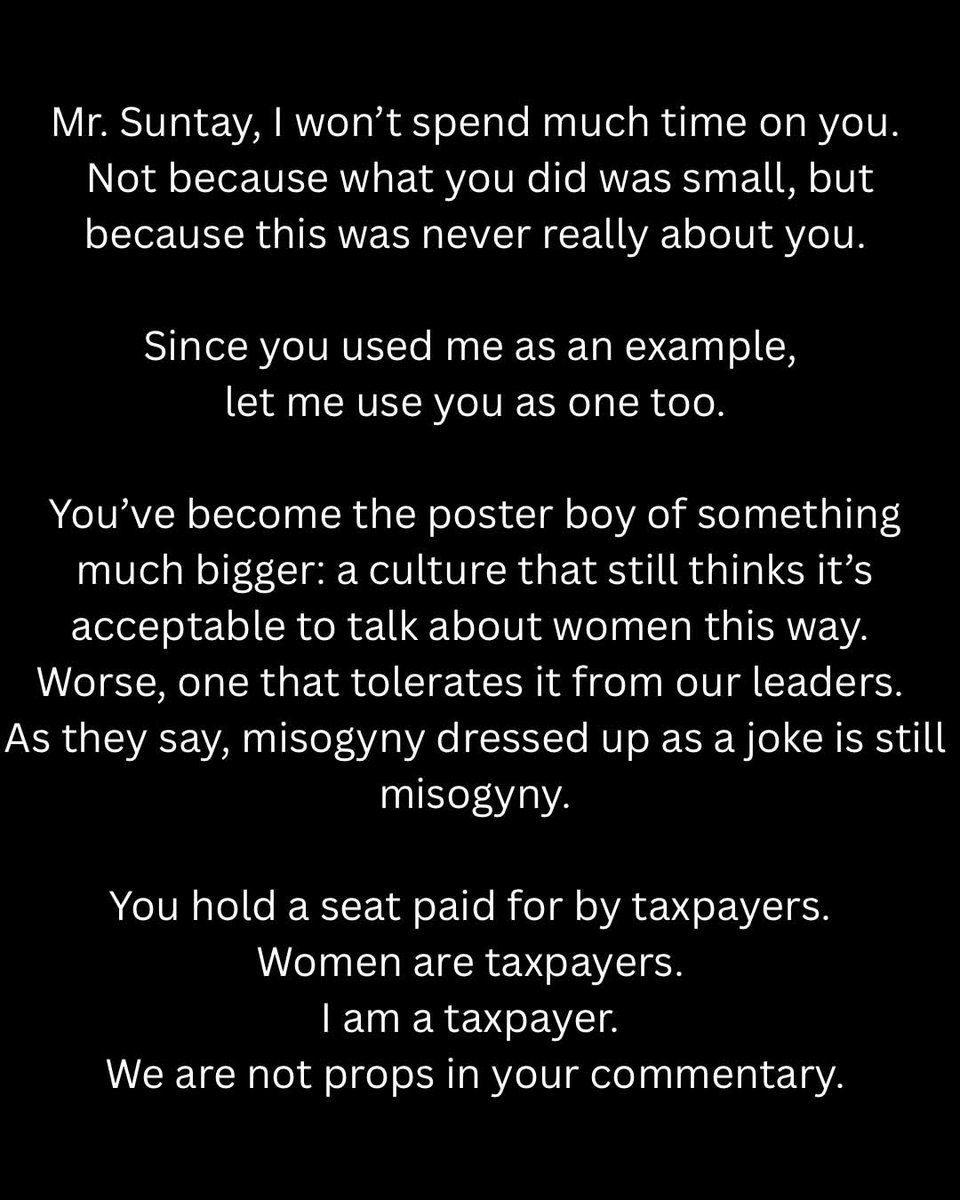 DeusXMachina14's tweet photo. I do not accept your non apology.  But I also will not carry this as a personal wound- Anne Curtis Smith https://t.co/mGa33jAyL3