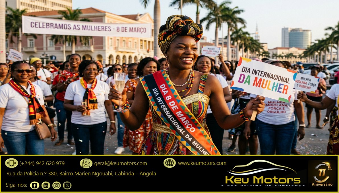keumotors's tweet image. Antecipando o dia de amanhã, Feliz Dia das Mulheres, principalmente às nossas clientes e funcionárias!
Keu Motors a sua oficina de confiança em Cabinda.
#KeuMotors #Cabinda #CastrolAutoService #Multimarcas #CastrolService