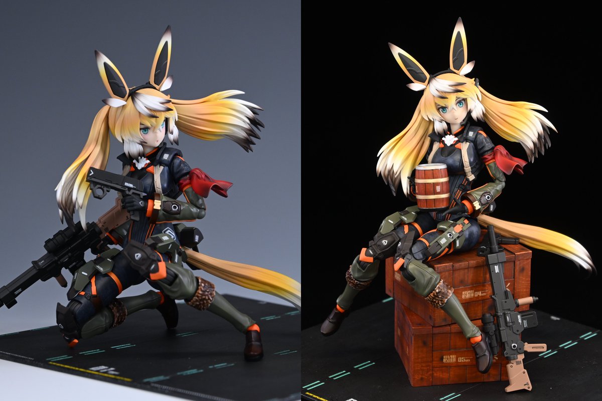 おおー！カッコ可愛いし狐モチーフなのをら髪の塗装に落とし込んでて