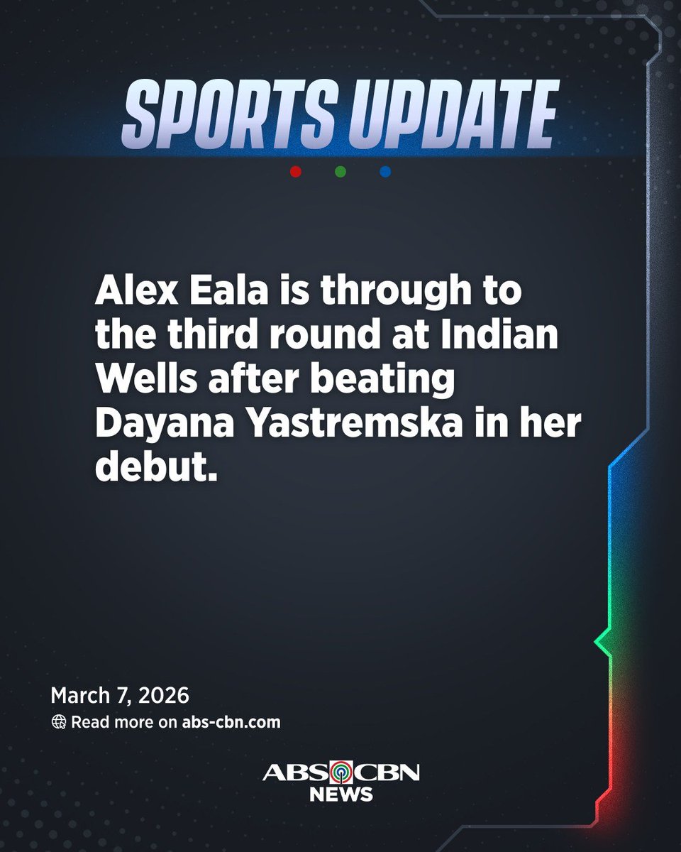 Alex Eala notches another milestone, claiming her first win at Indian Wells after beating Dayana Yastremska of Ukraine. She now moves on to the third round, where she will play American star Coco Gauff.