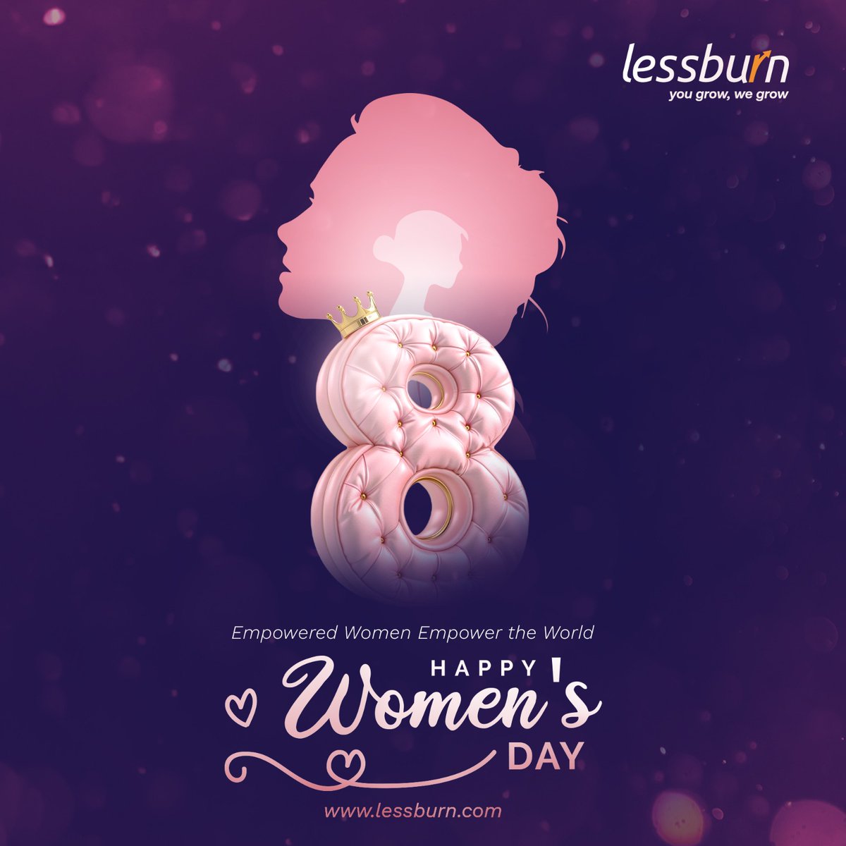 lessburn's tweet photo. Today we celebrate the contributions, dedication, and leadership of women who make a difference every day. Happy Women's Day!🩷

#InternationalWomensDay #IWD2026 #CelebrateWomen #WomenEmpowerment #WomenWhoLead #lessburn #Businessinformation #businesssupport #digitalmarketing https://t.co/2rRo4A9emZ