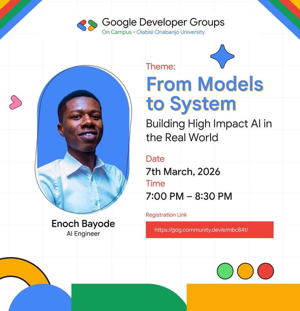 GDG on Campus, OOU tweet media