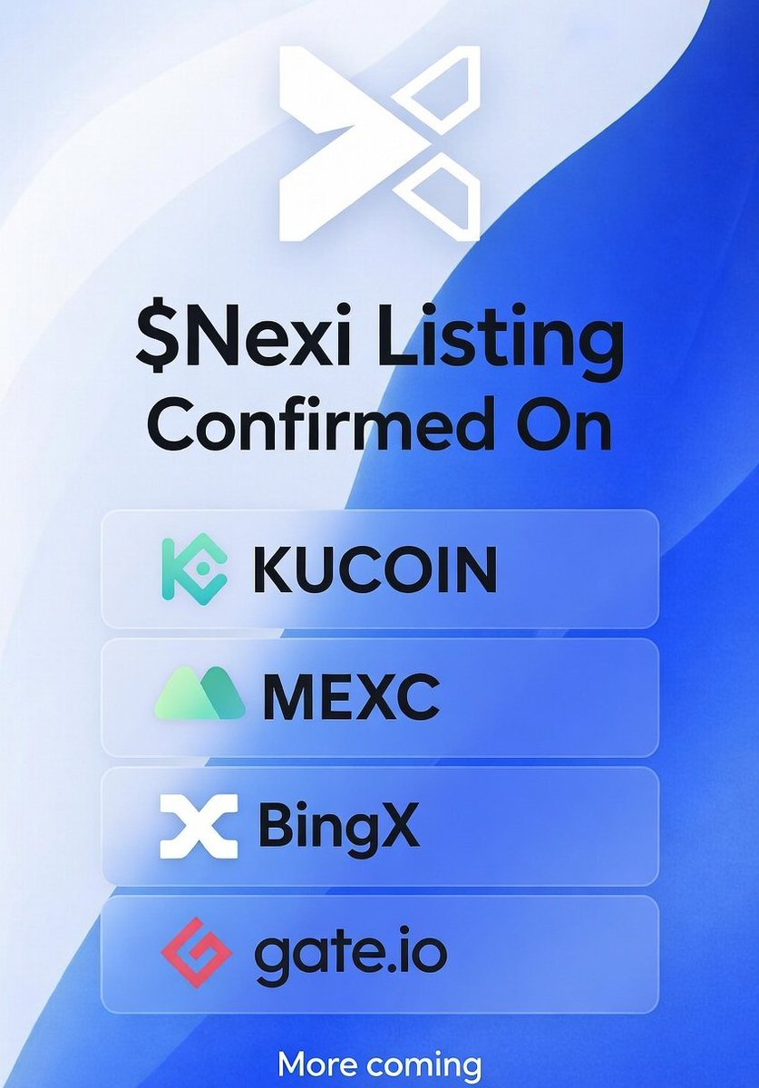 $NEXI Conversion Ratio Update 🔥

Estimated conversion range: 3.5 – 5.2 $Ruby = 1 $NEXI
Breakdown:
• At 3.5 Ruby per $NEXI → ≈ 285 NEXI per 1,000 $Ruby
• At 4 Ruby per $NEXI → ≈ 250 NEXI per 1,000 $Ruby
• At 5.2 Ruby per $NEXI → ≈ 192 NEXI per 1,000 $Ruby

Make $5 to $10