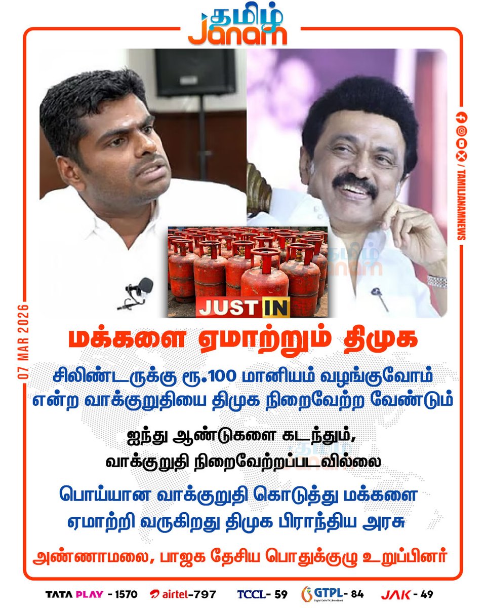 மக்களை ஏமாற்றும் திமுக..!

#annamalai | #dmk | #mkstalin | #gas | #people| #tamiljanam  |