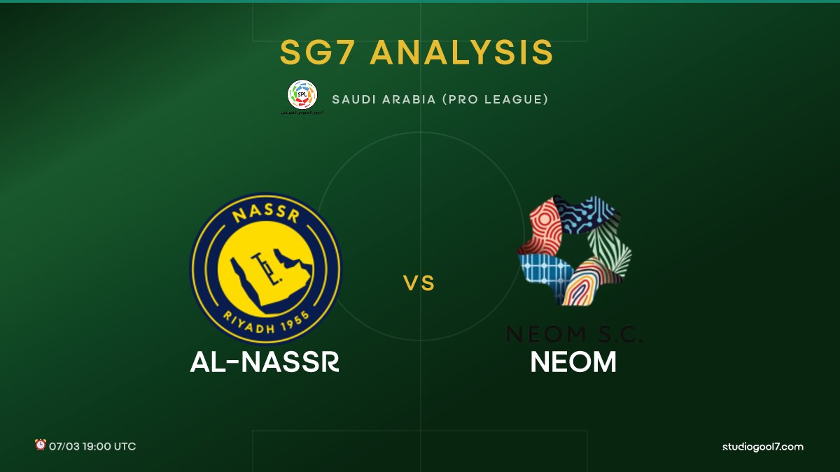 StudioGool7's tweet image. 🔥 Al-Nassr vs NEOM
🏟️ Saudi Arabia (Pro League) | ⏰ 07/03 19:00 UTC | 🔥 85%
📖 Full analysis 👇
studiogool7.com/analysis/14361…

#ALNNEO #SaudiArabiaProLeague #StudioGool7 #FootballStats