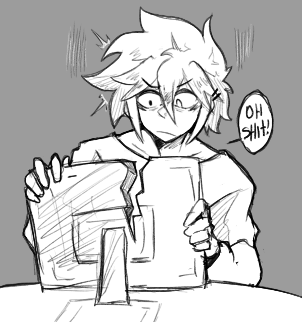 ROyHACK01's tweet photo. Basically this shit happened with my tablet haha... 🥲

I've tried to finish some things on my phone but it takes longer haha so remember I have open commissions...
#doodle #sketch https://t.co/tmcE77vMtC