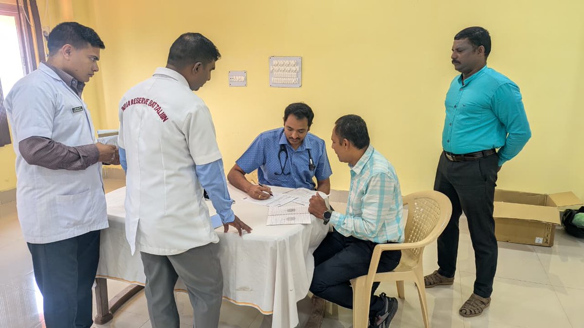 AndamanPolice's tweet photo. Today, On 07.03.26 #IndiaReserveBattalion, Andaman & Nicobar Police organized a comprehensive Health Camp at IRBn HQ, Port Mout, in collaboration with Apollo clinic, Srivijaya Puram under the overall supervision of Smti Apoorva Gupta, IPS, SSP, Commandant IRBn.

The event featured Non-Communicable Disease screening including BP, blood sugar and awareness sessions covering hypertension, the risks of alcohol and smoking led by Dr. A. Sivaram MBBS, MD (General Medicine) and Dr. Aneekha, M.B.B.S, MS (ENT), along with dedicated team of medical professionals and staff.

 A total of 120 personnel benefited, demonstrating our ongoing commitment to their health and well-being. 

#HealthCamp #WellBeing #IRBn_ANP

@MediaRN_ANI @DGPANIslands @hgsdhaliwalips @Andaman_Admin