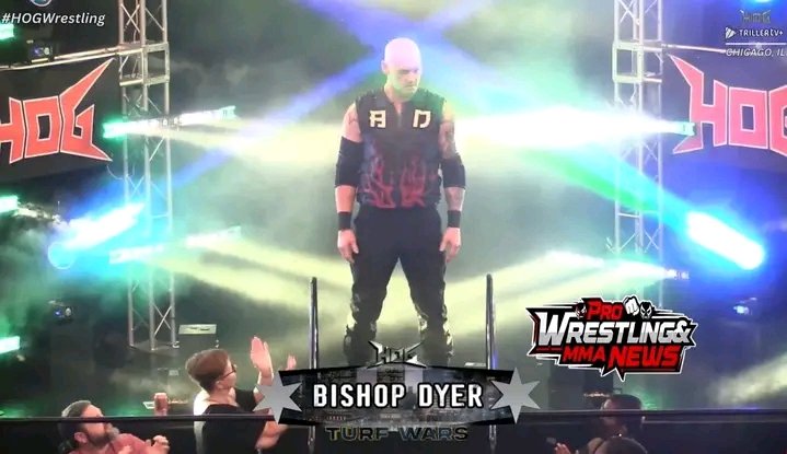 Christo79744616's tweet image. Bishop Dyer (fka Baron Corbin) making his #HOGWrestling Debut facing HOG Crown Jewel Champion Zilla Fatu #TurfWars