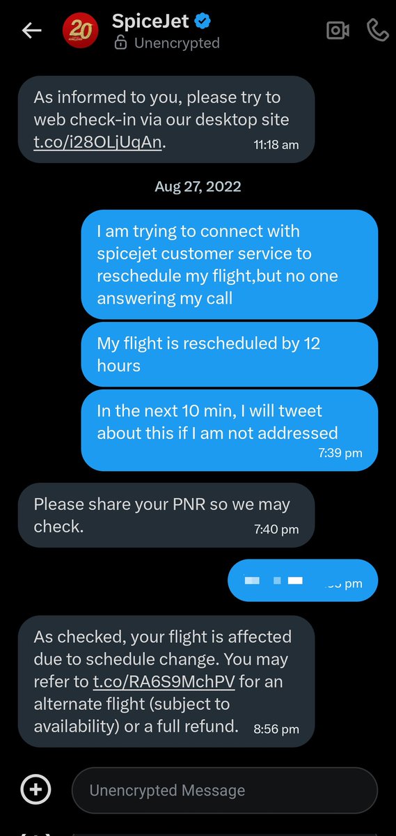 iamvedraj's tweet photo. This isn’t the first time @flyspicejet passengers are left without support. Sharing my previous instance where I faced the same issue with @flyspicejet . At this point it clearly looks like a pattern of poor customer support rather than an exception. https://t.co/PG2BfeUB66