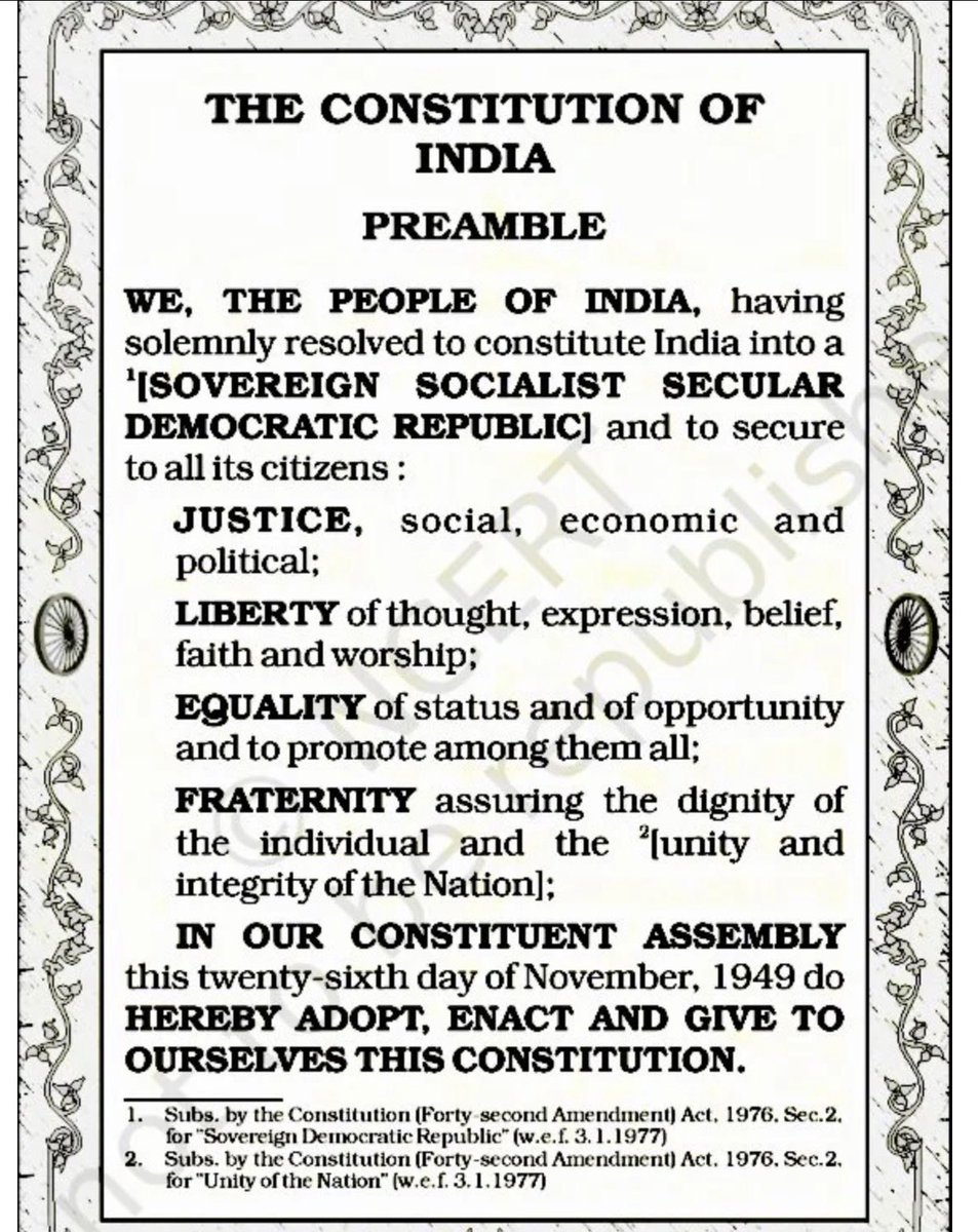 mesudhirtiwari's tweet image. Bhai ab Sovereign hata hi do preamble se
Ab sovereign to rha nhi
@PMOIndia @narendramodi 
#CompromisedModi