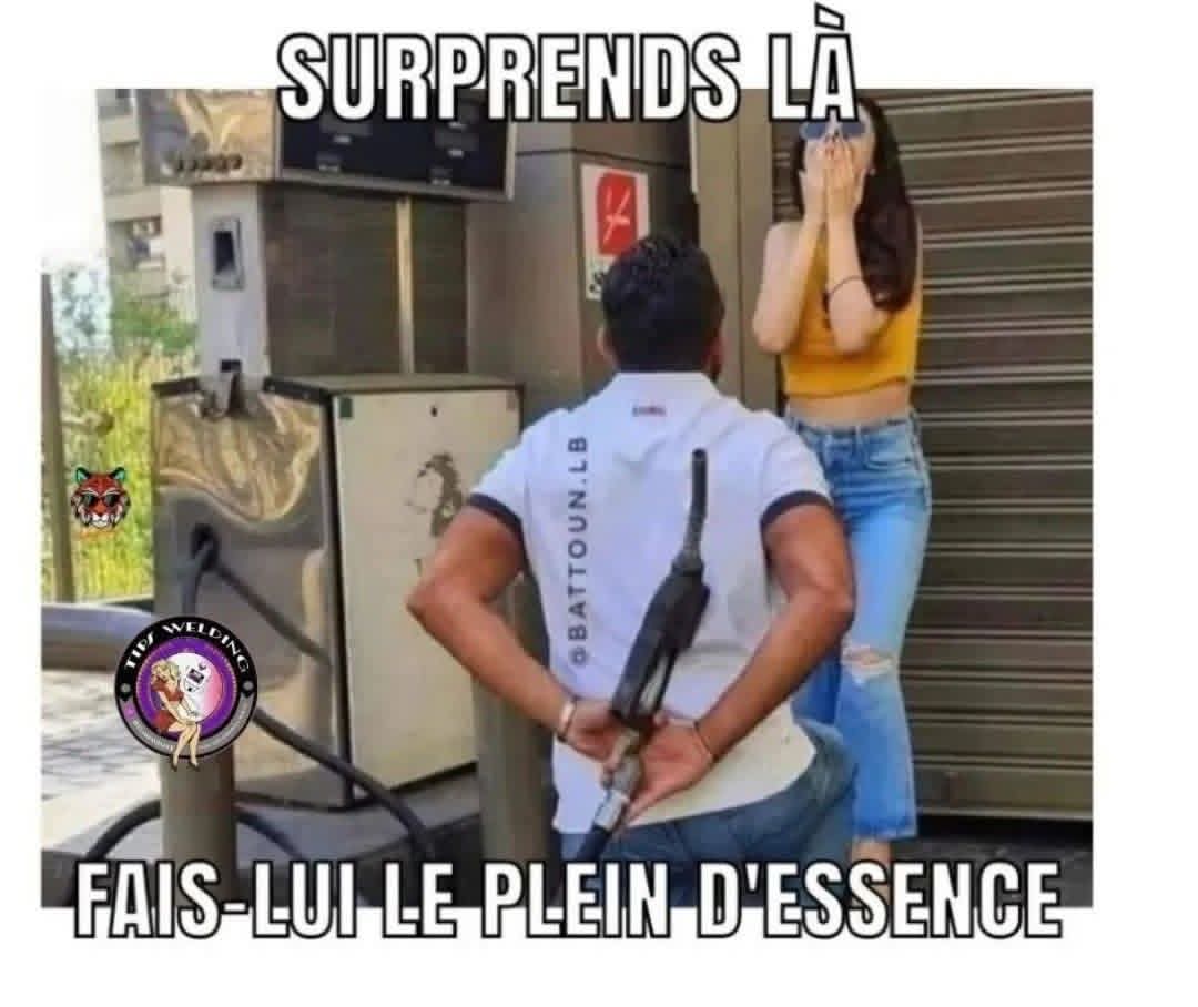 Surprend là faut lui le plein d'essence 😅  #haussecarburant
